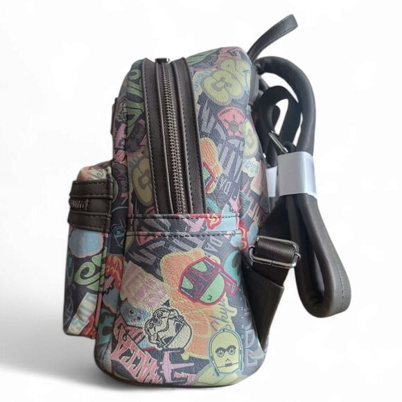 Loungefly Star Wars Pastel Graffiti Sticker Mini Backpack main image 6